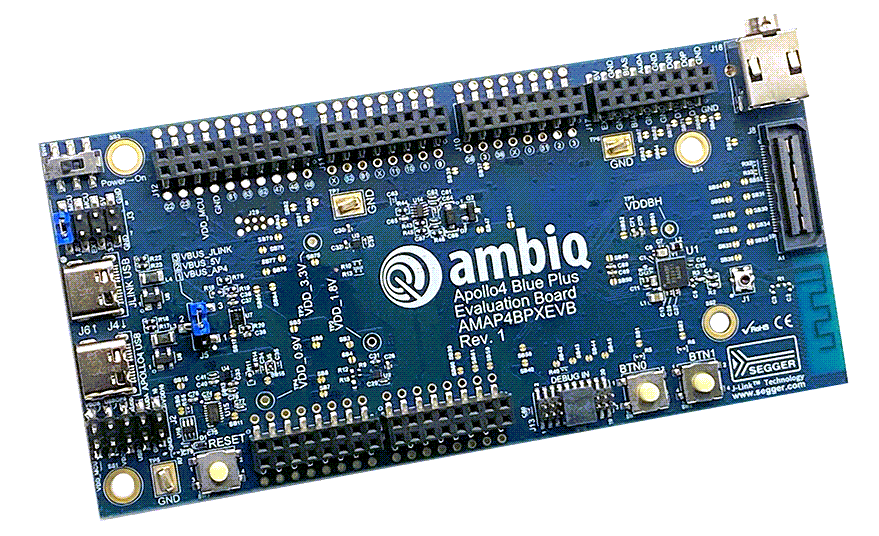 Ambiq Apollo4 Blue Plus KXR Evaluation Board